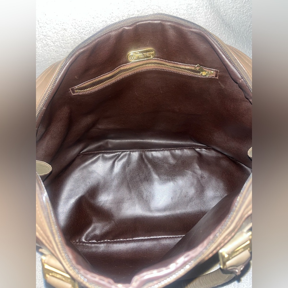 Mario Valentino Monogram Leather Handbag - Picture 4 of 13